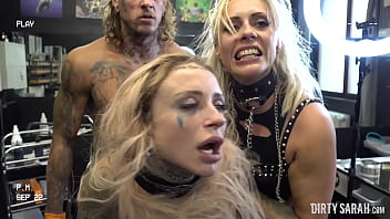 DIRTYSARAH - Blonde Bitch Sold Her Soul For Money And Let Her Head Tattooed